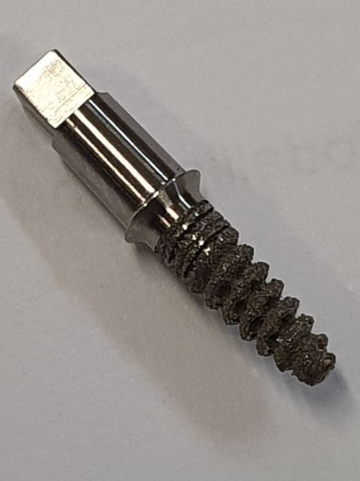 Custom dental implants in Ti64 - we manufacture any design from stl under ISO 13485, FAG, MHRA, MDD