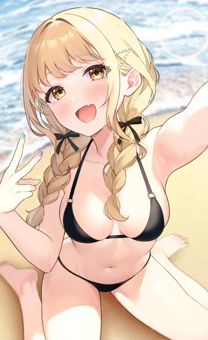 「えへへ～、似合いますかぁ～～?」#学マス #藤田ことね 