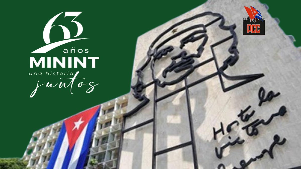 #Cuba 🇨🇺❤️FELICIDADES PARA TODOS  LOS COMBATIENTES DEL MINISTERIO DEL INTERIOR EN SU 63 ANIVERSARIO y también para aquellos que de manera anónima cumplen con su deber. #GenteQueSuma #63Minint. #UnaHistoriaJuntos. #EstaEsLaRevolución 🇨🇺❤️