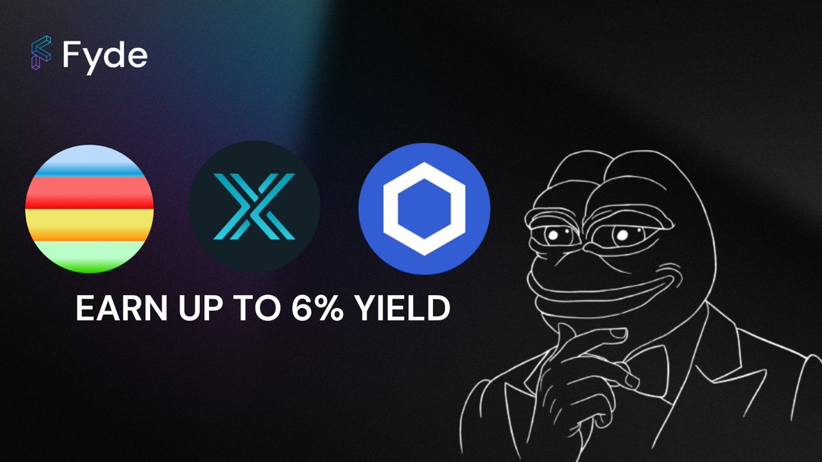 FydeLabs's tweet photo. we often get asked, "Fyde, how are you earning yield on my altcoin?"

simple, we run MEV bots to arb mispricings in the Liquid Vault

this allows us to generate yield not only on LCs like $ETH or $WBTC, but on every token in the vault including $BEAM, $IMX, and $LINK 😁. https://t.co/I5taae9Aek