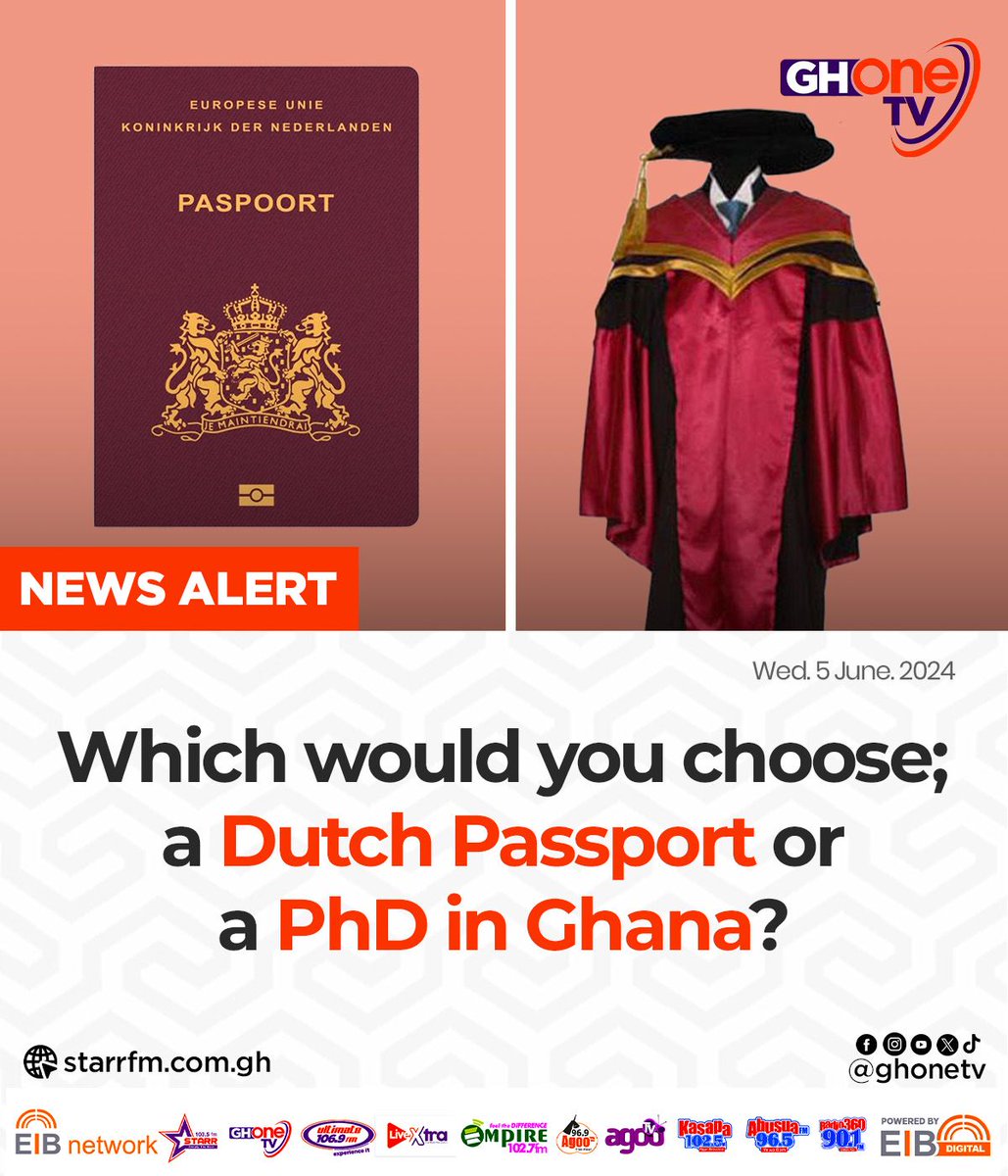 YoungMezziah's tweet photo. Menny3 kwasia to select PHD over Dutch Passport 👍😊 https://t.co/J7oSI6gW9G