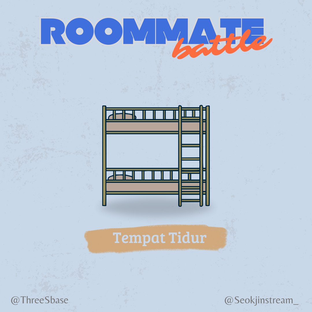 ThreeSbase's tweet photo. Roommate Game ⚔️🤺

Decoration item 1

Goals:
🎯 35 replies proof YouTube dan Spotify Playlist to unlocked the bed item 🛌

ROOMMATE BATTLE WITH YOONJIN 
#TEAM93 https://t.co/wPCu2TasqJ