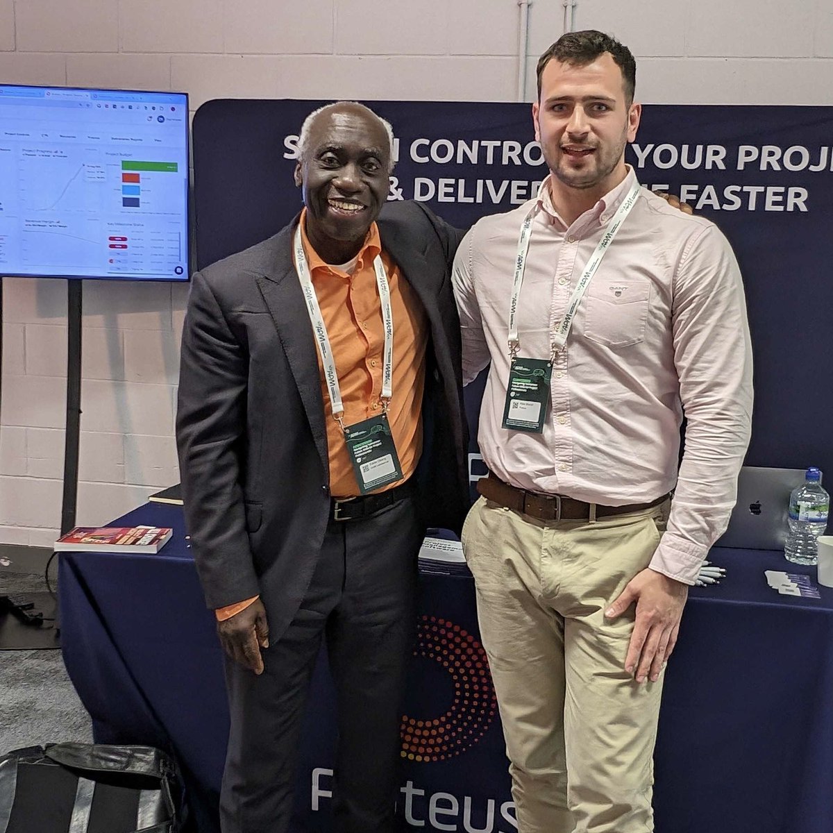joinproteus's tweet photo. Day 2 of the APM Conference! 🙌 Ziad and Alex have had lots of insightful and interesting conversations with project management professionals as well as lots of demos of Proteus' powerful project management features🤩
#APMConference #APM #ProjectManagement https://t.co/fffP2H18fm
