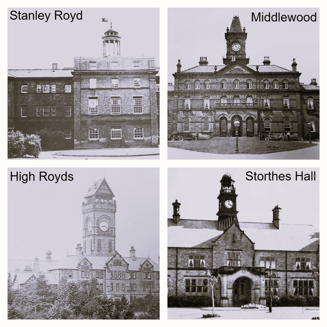 MHMwakefield's tweet photo. Today is our West Riding hospitals day so if you or someone you know has a connection to #StanleyRoyd #Middlewood #HighRoyds #StorthesHall come along to share your story. Everyone is welcome, join us today 12-4pm or call 01924 316360 for more info. https://t.co/r887AAEy02