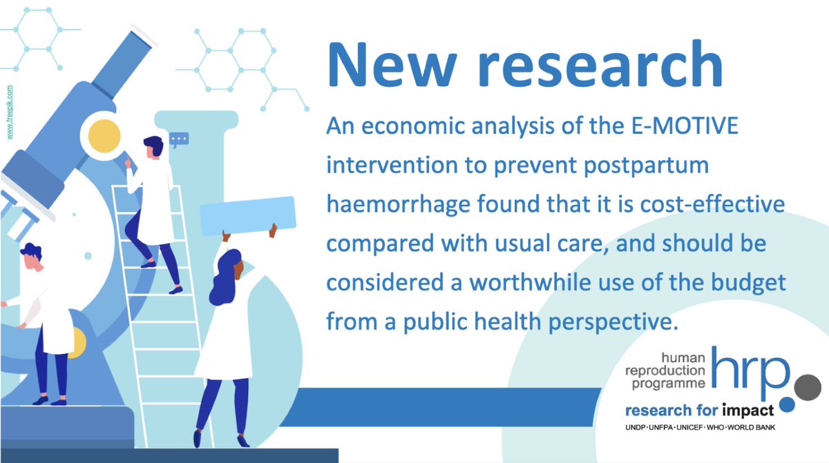 Last year, a landmark study showed that the E-MOTIVE intervention for postpartum haemorrhage (#PPH) resulted in dramatic improvements in maternal outcomes. 

But is this solution cost-effective? Yes!

NEW from <a href="/NatureMedicine/">Nature Medicine</a>: go.nature.com/3VaFKNK