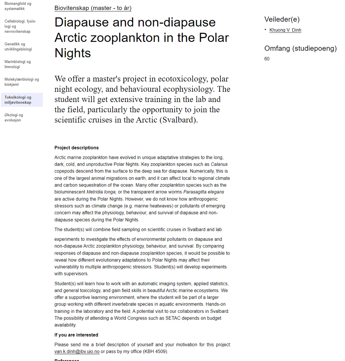 khuongaquatic's tweet photo. Project 2: #Diapause and #non-diapause #Arctic #zooplankton in the #Polar_Nights
Please share: https://t.co/4SWrPL5Byp
