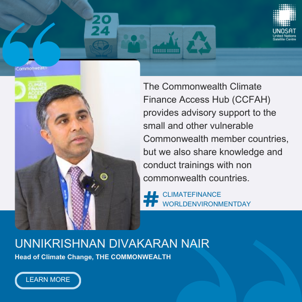 UNOSAT is pleased to highlight the support provided by the Commonwealth Climate Finance Access Hub (CCFAH) to vulnerable Commonwealth countries.
rb.gy/dcn4g1
#ClimateFinance #UNOSAT #CommonwealthCFAH