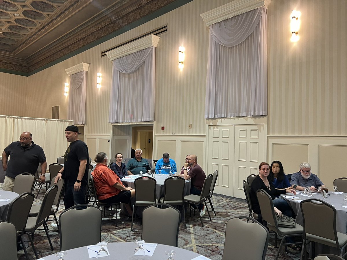 Conference began on Wednesday with workshops during the day, and a social evening with trivia and karaoke