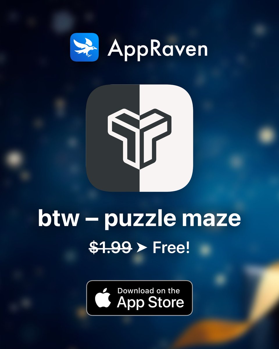 🎁 Today's App Deal - June 6th 🎁

Engaing, innovative, minimal puzzle game with dozens of levels.

👉 apps.apple.com/app/id11377399…

📆 Repost &amp; Follow for new deals every day!

#Apple #AppStore #Deals #Discount #iPhone #Apps #iOS