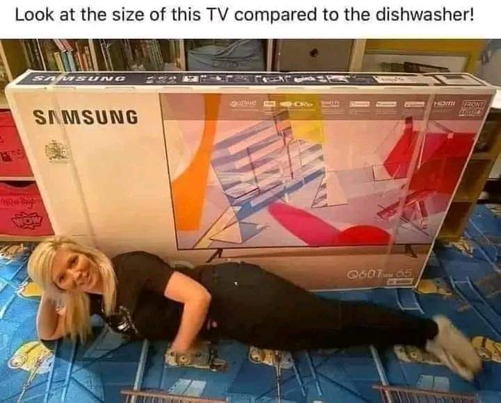 Modern world but old style dishwasher