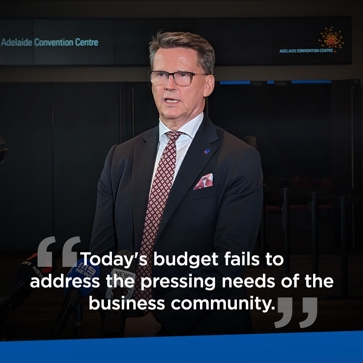 The South Australian Government has delivered a ‘safe’ State Budget that fails to address the pressing needs of the business community, according to Andrew Kay, Chief Executive of the South Australian Business Chamber.