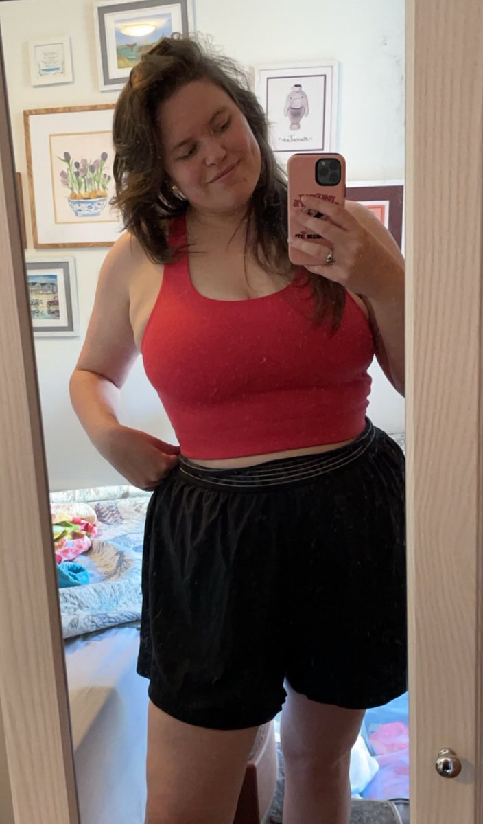 babsannee's tweet photo. Pardon the dirty mirror, and the 4am tweet, it’s just that I’ve lost over 55lbs and I am finally starting to see myself in the mirror again. 35 to go! https://t.co/n03JAaA936
