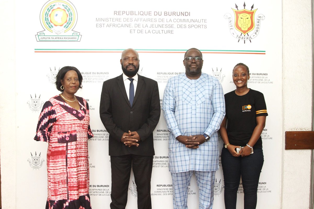 UNFPA Burundi (@unfpaburundi) on Twitter photo Audience de SE Amb.<a href="/GAbayeho/">Gervais Abayeho</a> ,Ministre <a href="/MinEACJSCBdi/">Ministère EACJSC</a> accordée à <a href="/jelidje/">Judicael ELIDJE</a> ,Rep <a href="/UNFPABurundi/">UNFPA Burundi</a>. Al'ordre du jr:la revue de la politique nationale de la jeunesse, la formation professionnelle et l'entrepreneuriat des jeunes, la santé et le bien-être des adolescents et jeunes. Audience de SE Amb.<a href="/GAbayeho/">Gervais Abayeho</a> ,Ministre <a href="/MinEACJSCBdi/">Ministère EACJSC</a> accordée à <a href="/jelidje/">Judicael ELIDJE</a> ,Rep <a href="/UNFPABurundi/">UNFPA Burundi</a>. Al'ordre du jr:la revue de la politique nationale de la jeunesse, la formation professionnelle et l'entrepreneuriat des jeunes, la santé et le bien-être des adolescents et jeunes.