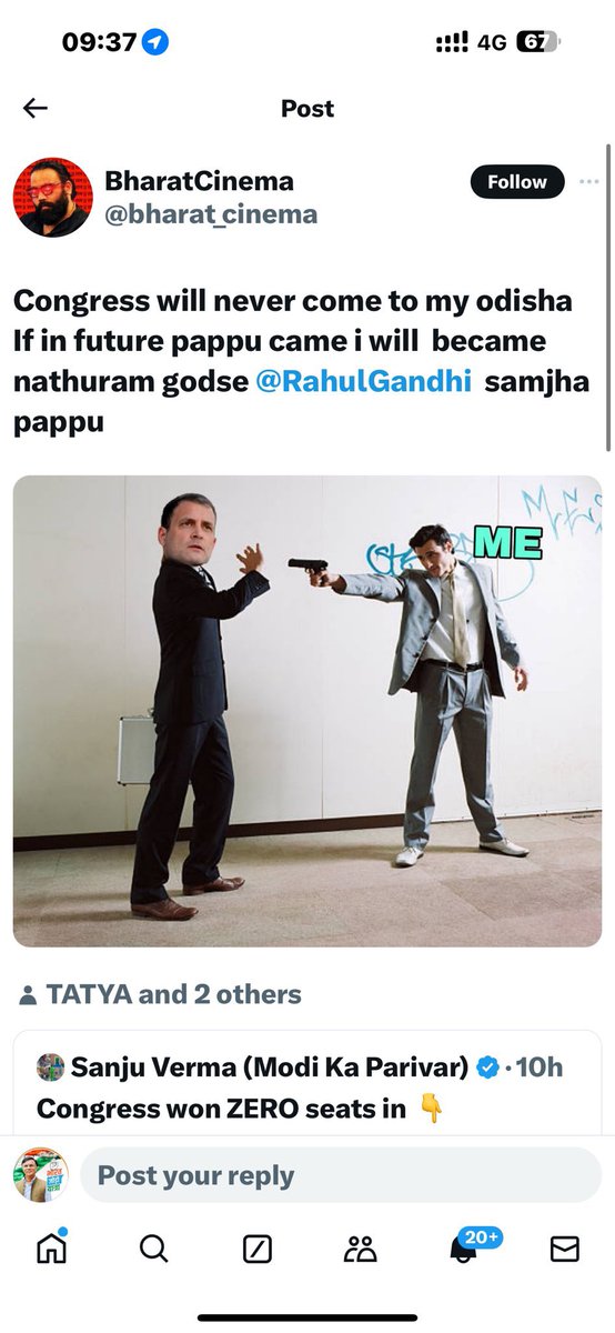 Threatening to kill <a href="/RahulGandhi/">Rahul Gandhi</a> ji is a heinous and intolerable act. <a href="/nsui/">NSUI</a> will be filing FIRs against the frustrated individuals behind these malicious handles. Such vile threats will face the full force of the law. This comes after the people have overwhelmingly rejected hate.