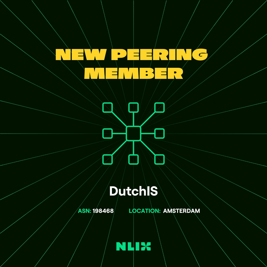 Connected and thriving 🎉! DutchIS has officially established a connection in Amsterdam! Want to know who else is connected? Check it out 👉 nl-ix.net/connected-netw…
#nlix #betheinternet #peering #datacenter #connection
