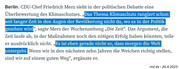Weil Friedrich Merz gerade bei <a href="/BriHasselmann/">Britta Haßelmann</a> dazwischen gerufen hat, wer denn gesagt habe, dass die Welt schon nicht untergehe. Sie waren es, Herr <a href="/_FriedrichMerz/">Friedrich Merz</a>. Für viele Menschen in #Bayern geht aber gerade sprichwörtlich die Welt unter in den Fluten.