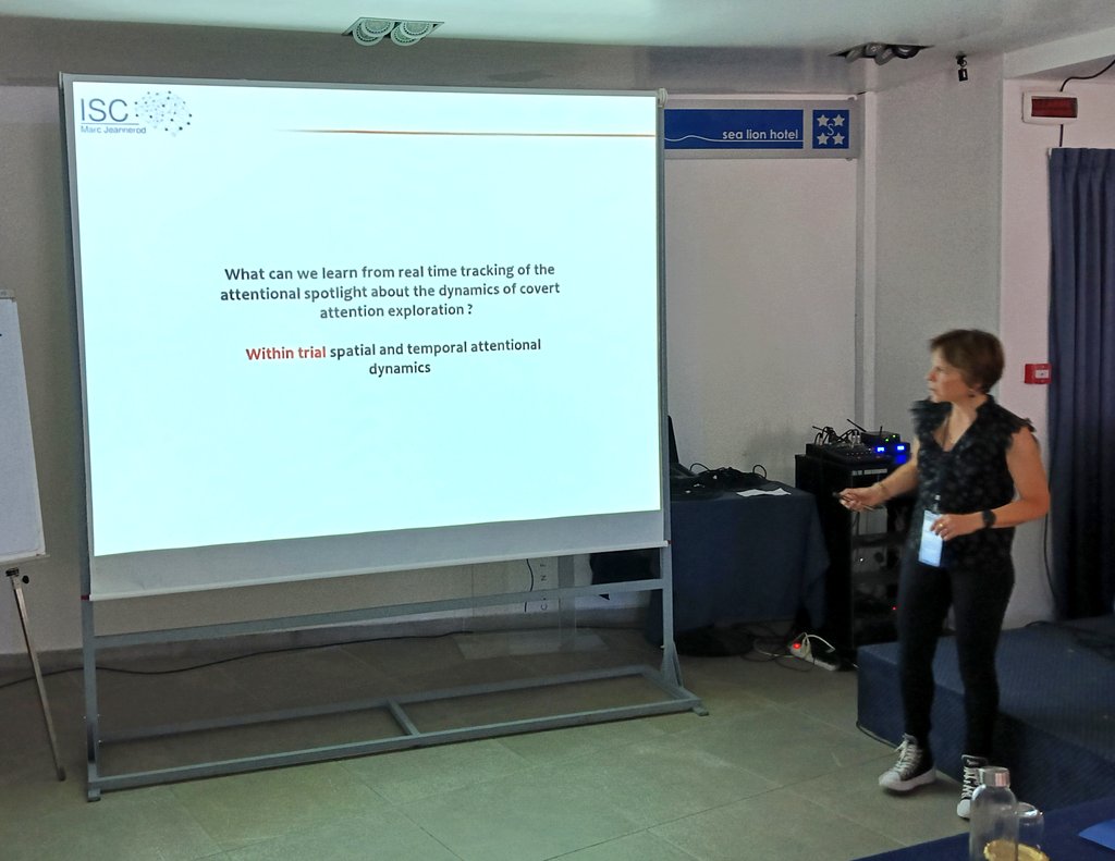 Good morning! I hope you danced well last night!! 😊

Today, we started with  <a href="/BenHamedLab/">Suliann Ben Hamed</a> which is showing her insights and studies on #attentional processes and signals!

🧠🎯⚠️

#Adriatica2024