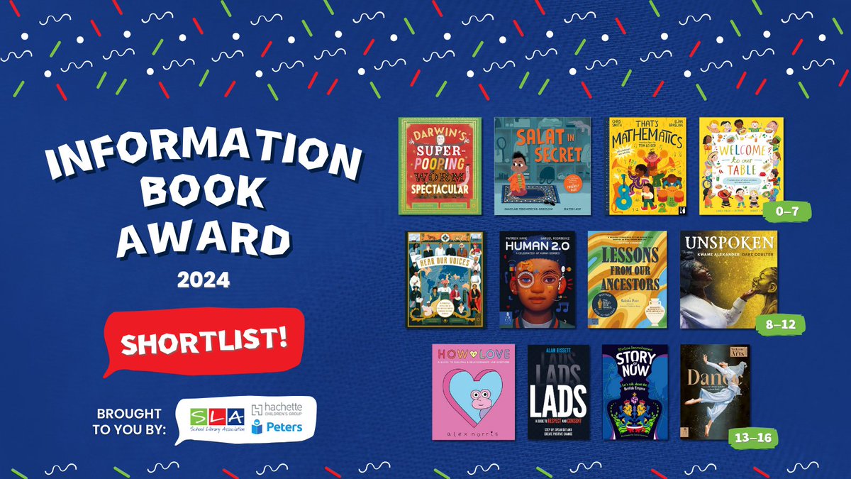 Today we're thrilled to announce our #IBA24 shortlist! 🏆

Prominent in this year’s shortlist are books which help children find their place in the world. We hope these titles will nurture curiosity, extend knowledge and encourage a love of reading.

👉🏼 sla.org.uk/Public/News/Ar…