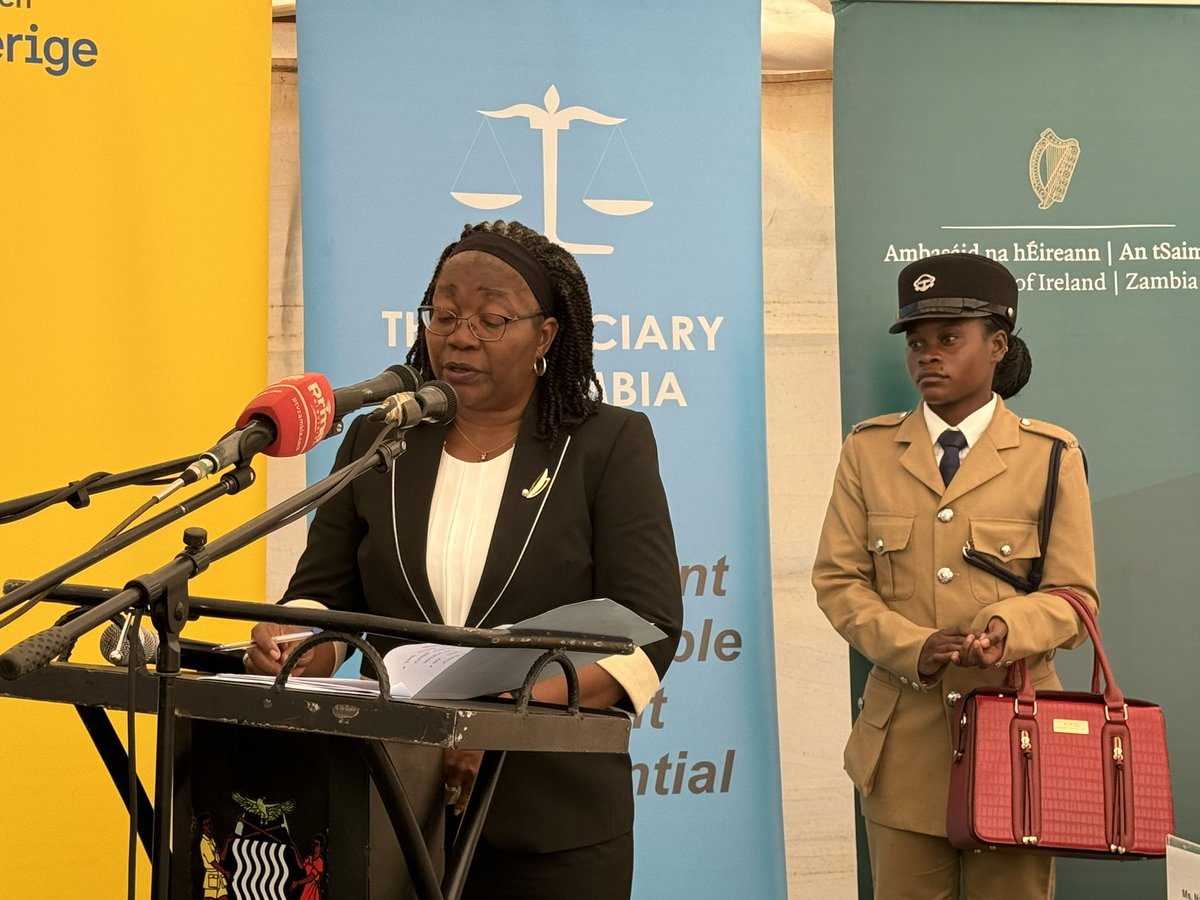 UNDPZambia's tweet photo. Statistics revealed today show a clear need for an anti-GBV Fast Track Court in Solwezi: Year 2022 showed 1509 cases, in 2023 we saw 1458 cases in Solwezi with 2024 so far 369 cases of #GBV . #HappeningNow launch of an anti-GBV Fast Track Court in Solwezi. https://t.co/sxcE5CaXaf
