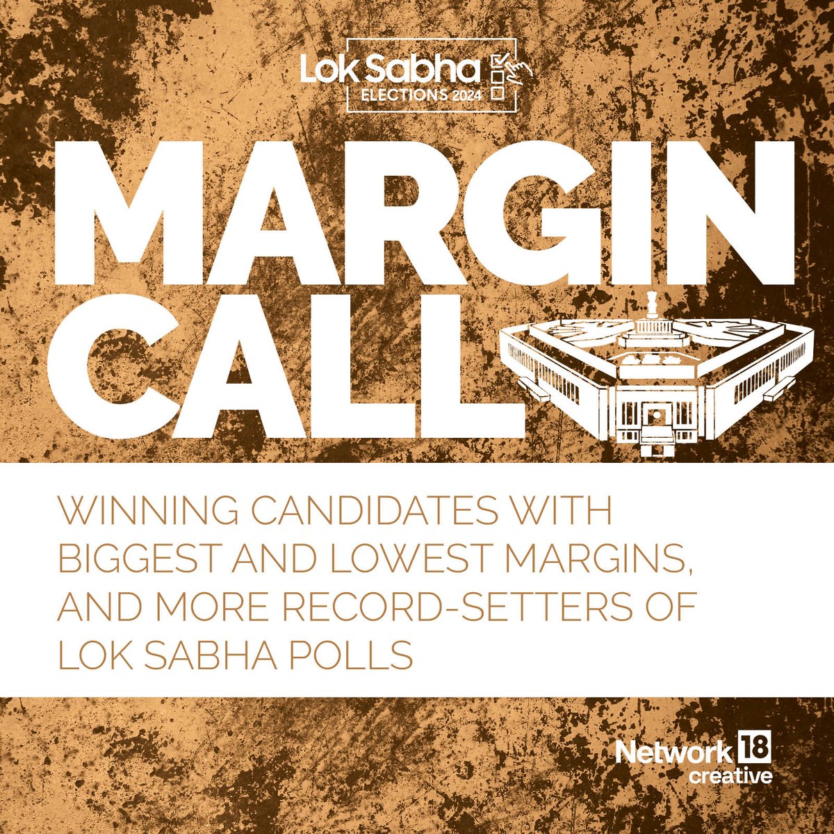 CNNnews18's tweet photo. #InGFX: Winning candidates with the biggest and the lowest margins, and more!
#LokSabhaPolls2024 #India #LokSabhaResults2024 #Network18Creative
For more: https://t.co/kkgC0e38Dt https://t.co/4RydVjeadO
