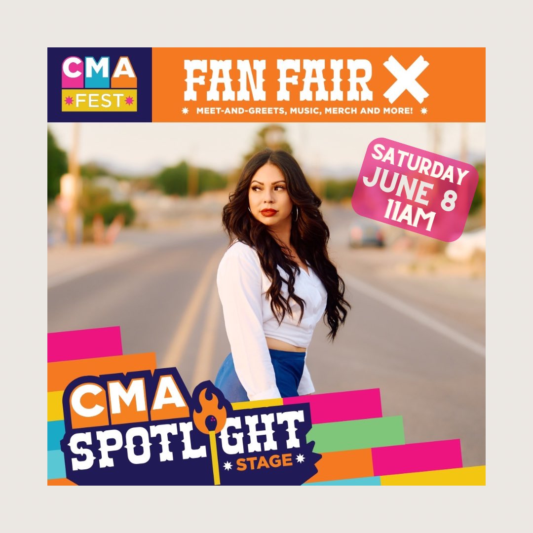 Don’t have CMA Fest Passes? No problem! You can buy your Fan Fair X Day Pass ticket for $10! I’m on the Spotlight Stage Saturday June 8th inside Music City Center from 11:00-11:20am! 💃🏻🤠🫶🏼❤️ ticketmaster.com/2024-cma-fest-…
