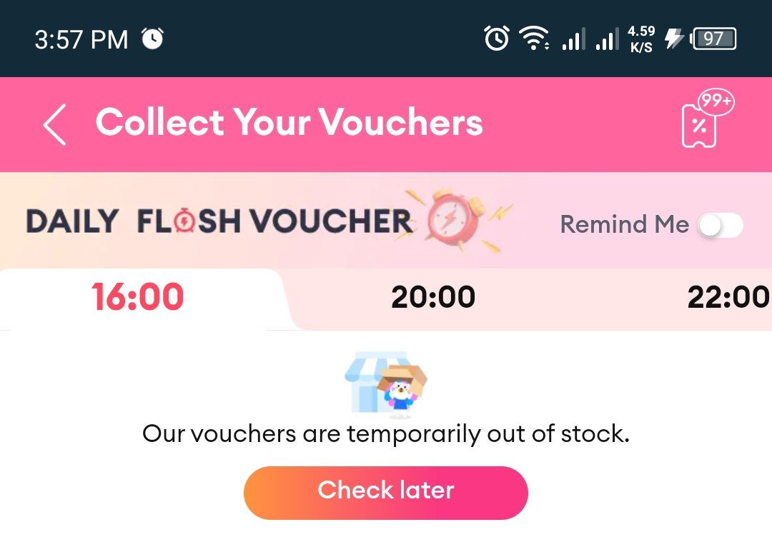 kyntox's tweet photo. @LazadaPH Paasa naman yang vouchers. Wala pa ngang 16:OO yung time out of stock na. Inabangan ko yan nang ilang oras kasi 1500 voucher, kaya lang pinaasa lang ako! Nyeta. 🤣 https://t.co/5WSQSsK2X2