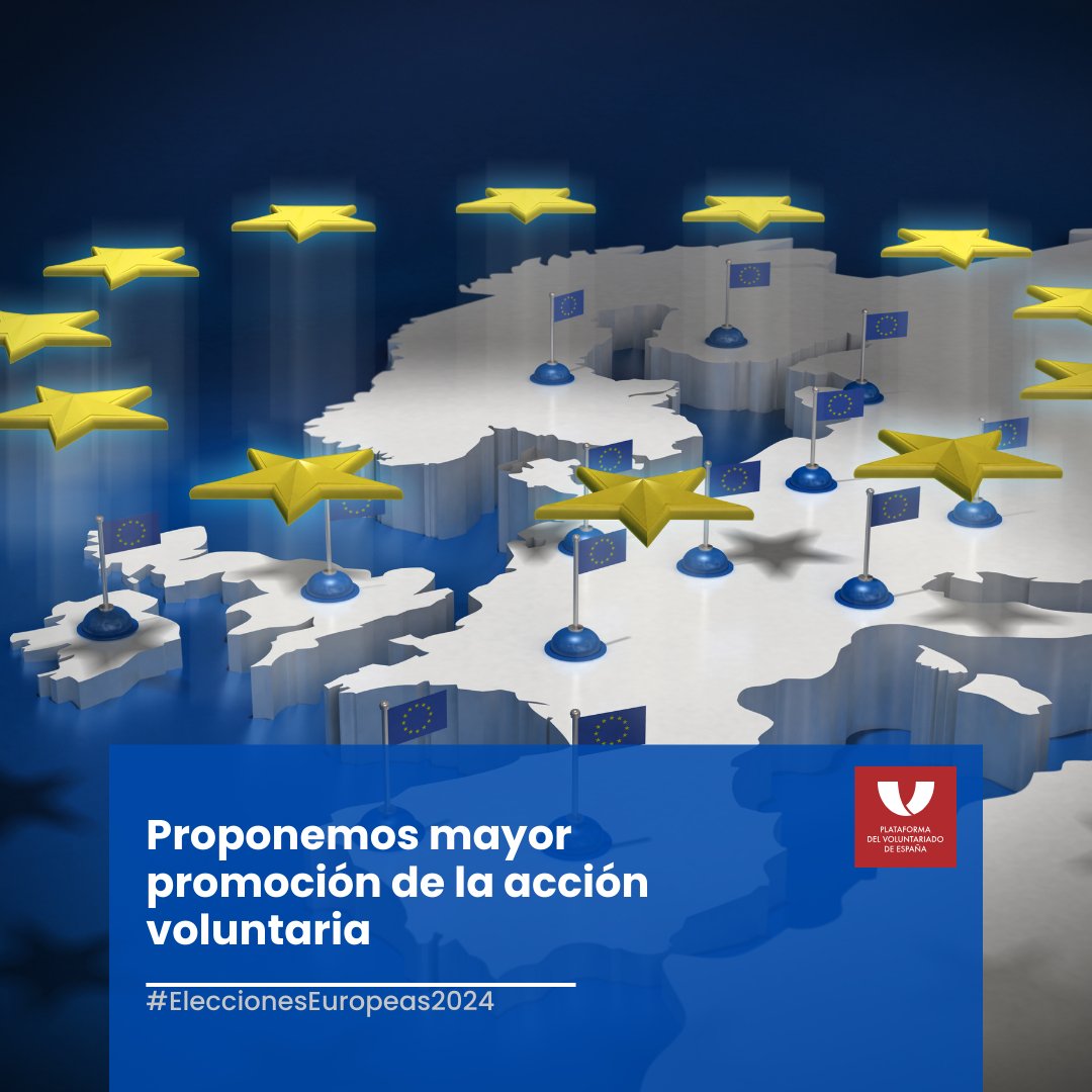Proponemos mayor promoción de la acción voluntaria entre la población europea, a través de becas, créditos o impulso del mecenazgo. #EleccionesEuropa #CompromisoSocial #EscucharAlVoluntariado #Europeas24 #DiscursoDeLaSolidaridad <a href="/PSOE/">PSOE</a>
<a href="/ppopular/">Partido Popular</a> <a href="/sumar/">Sumar</a> <a href="/vox_es/">VOX 🇪🇸</a>