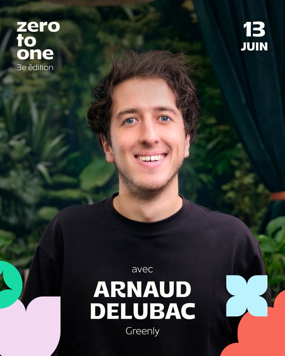 De 0 à 2000 clients en moins de 3 ans comment créer une marque forte autour du bilan carbone ? ☀️

On vous parle d'<a href="/ArnaudDelb/">Arnaud</a>, cofondateur de <a href="/Greenly_Earth/">Greenly</a>, start-up du French Tech 120.

Entrepreneur passionné, il nous rejoindra le 13 juin pour la 3e édition de zero to one !