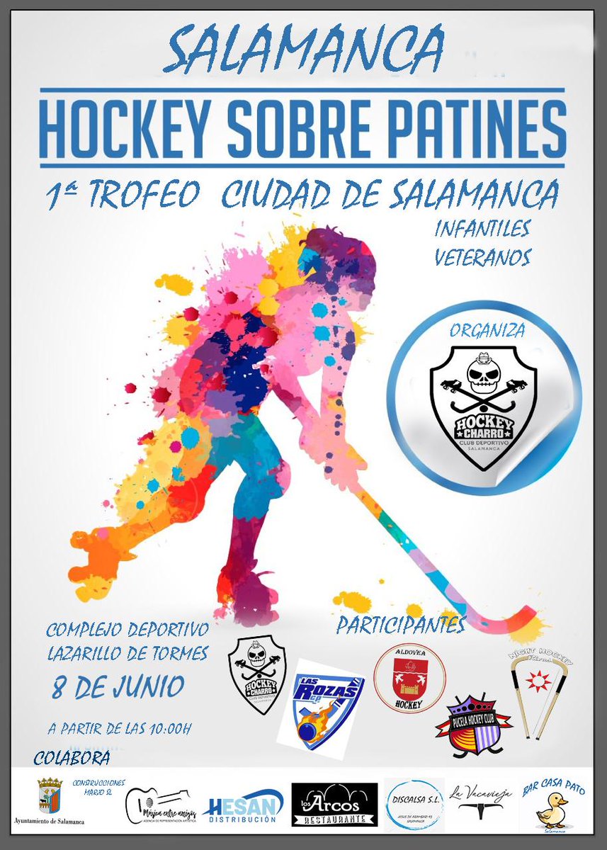 ¡El sábado toca torneo en Salamanca! ¡Gracias por la invitación <a href="/HockeySalamanca/">Hockey Charro. Salamanca</a> !