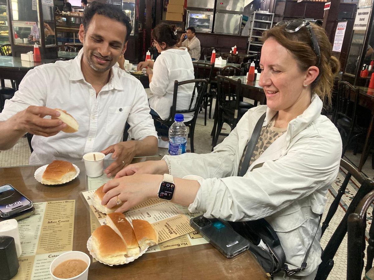 Khaki_Tours's tweet photo. Ashley from #California and her #colleague Vikram originally from Mumbai who now lives and works in California joined us on our #EssentialMumbai tour. They lapped up the #stories, #history, #architecture and #diversity that makes Mumbai so special. As Ashley said “seeing, feeling and experiencing centuries of #civilisation right here amazed her, as with the geographical introduction and people living in Banganga for centuries, unlike #Americans a few hundred years ago!!!”
New to the city? Explore Mumbai’s hidden gems with us!
To book a tour, call +91 8828100111 or email hi@khakitours.com
#MumbaiTourism #DiscoverMumbai #KhakiTours #MumbaiTourists #ExploreMumbai #Bombay #MumbaiStories #Banganga #KhotachiWadi #IraniCafes #BunMaska #GatewayOfIndia