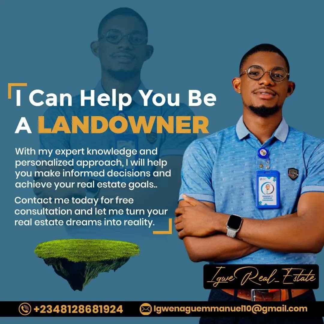 igwenagumarcel1's tweet photo. Don't Miss Out! Secure Your Future with a Plot of Land

Rare opportunity alert!
Buy a plot of land and secure your future!
Limited plots available

Don't wait, invest in your dreams

Contact me to learn more
Whatapp: +2348128681924
#PlotOfLand #Investing #Landsales #Realestate https://t.co/XpUNxXaao5