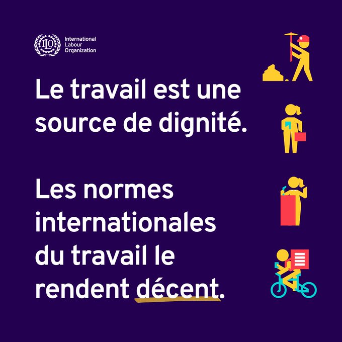 OITinfo's tweet photo. 🟫 Les normes internationales du #travail jouent un rôle ↗️ au quotidien.

✊🏾 Avec 190 conventions, 6 protocoles et 206 recommandations, l'arsenal juridique de l'#OIT sert à façonner un monde➕juste.

🟤 Ces outils sont le pilier de la #justice sociale.👇

#CIt2024 #ILC2024 https://t.co/L7Sk6a8qCg