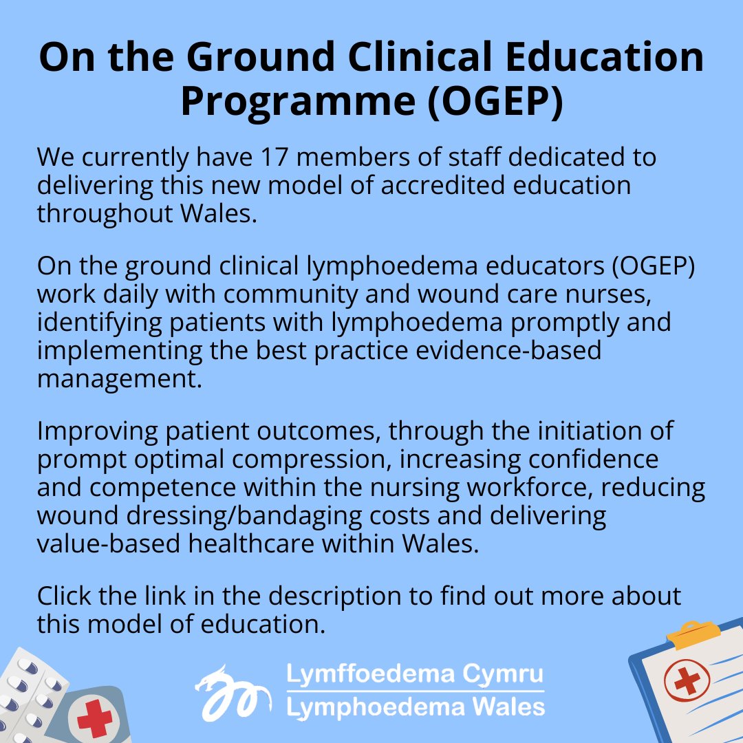 LymphNetWales's tweet photo. Legs Matter Week - Day 3: On the Ground Clinical Education Programme (OGEP)
#lymphoedema #education #healthinformation #lymphoedemawales #lwcn #wounds #chronicoedema #lymphoedemaservice #swelling #oedema #legsmatter #legsmatterweek #ogep #onthegroundeducationprogramme https://t.co/ibEUGAQEJ2