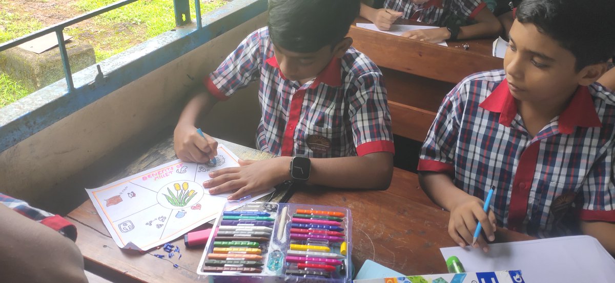 kvcrpfperingom's tweet photo. #WorldEnvironmentDay‌ के उपलक्ष्य में विद्यालय में श्री अन्न विषय पर पोस्टर प्रतियोगिता का आयोजन किया गया।भाग लेते प्रतिभागी।।🌾🌾🌾🌾🌾
@KVS_HQ @KVSROErnakulam https://t.co/WLH6uTiJD6
