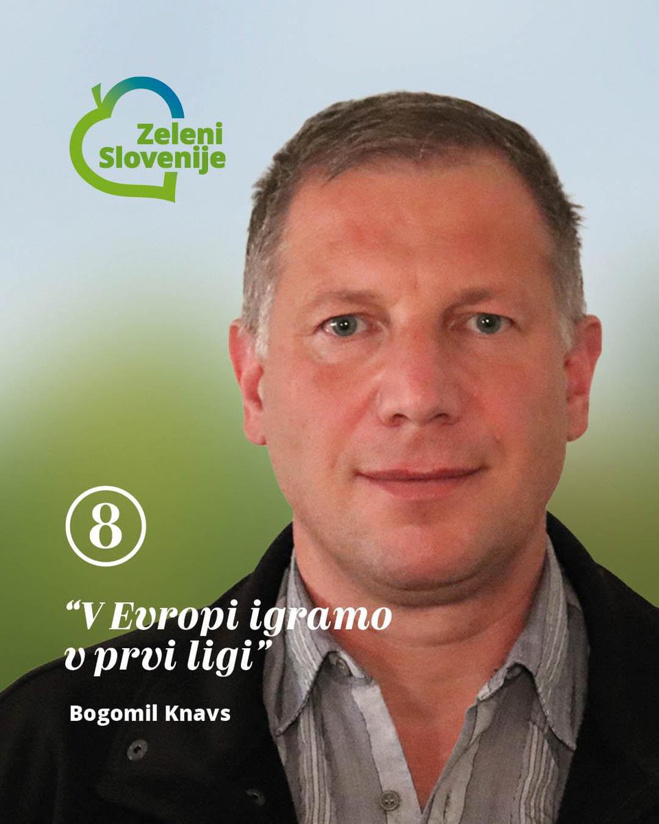 Za manj birokracije v kmetijstvu!

Bogomil Knavs

V Evropi igramo v prvi ligi!

#ZeleniSlovenije #EUvolitve24