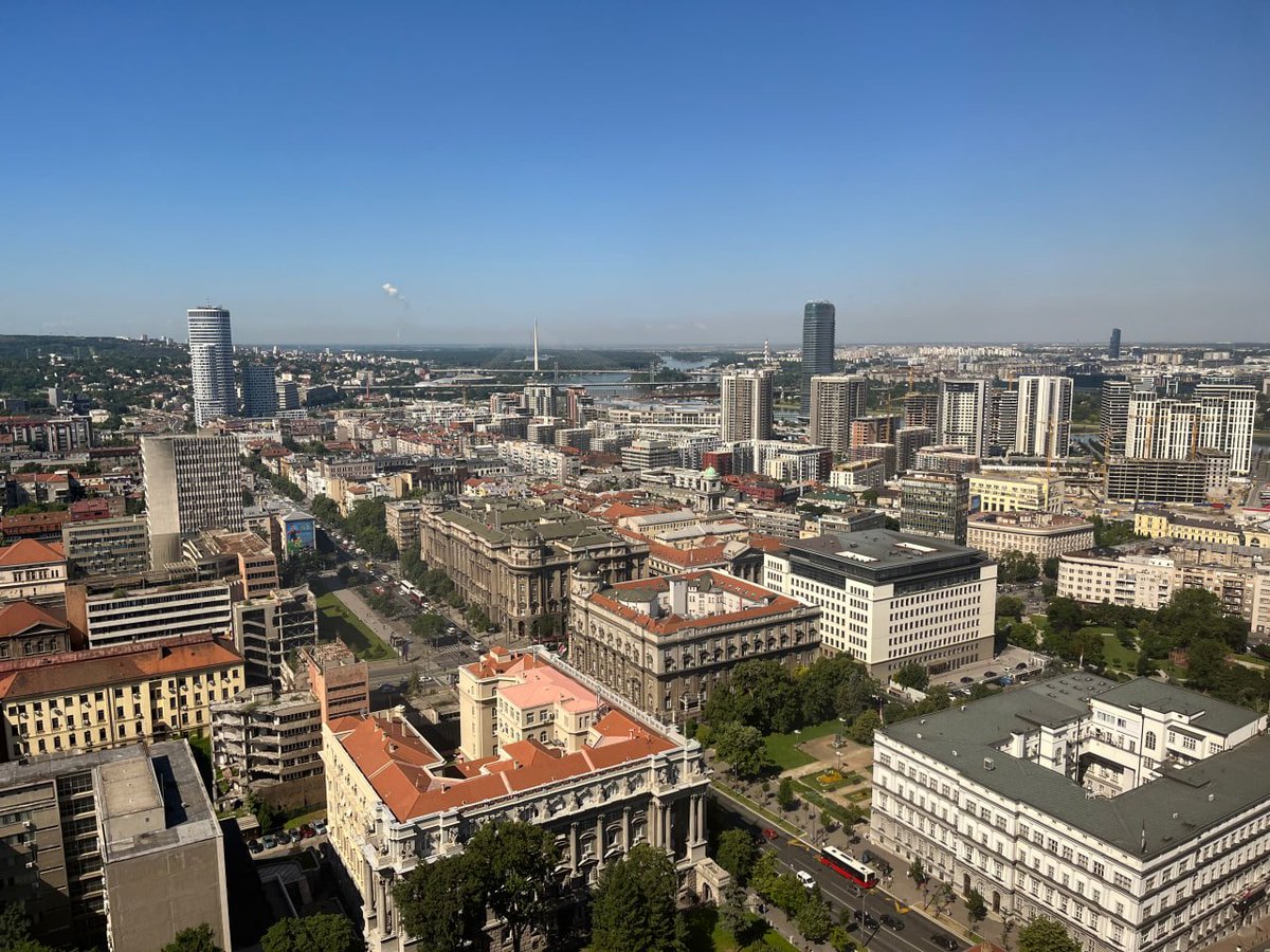 starr_dev's tweet photo. I had a great time attending @ethbelgrade this past week and representing @airswap . It was fun talking web3 and crypto all week. Serbia has a strong community of motivated builders. Thanks to @vidikovac_bgd for hosting this co-working space with this awesome view! https://t.co/Ezc1rH2Gm9