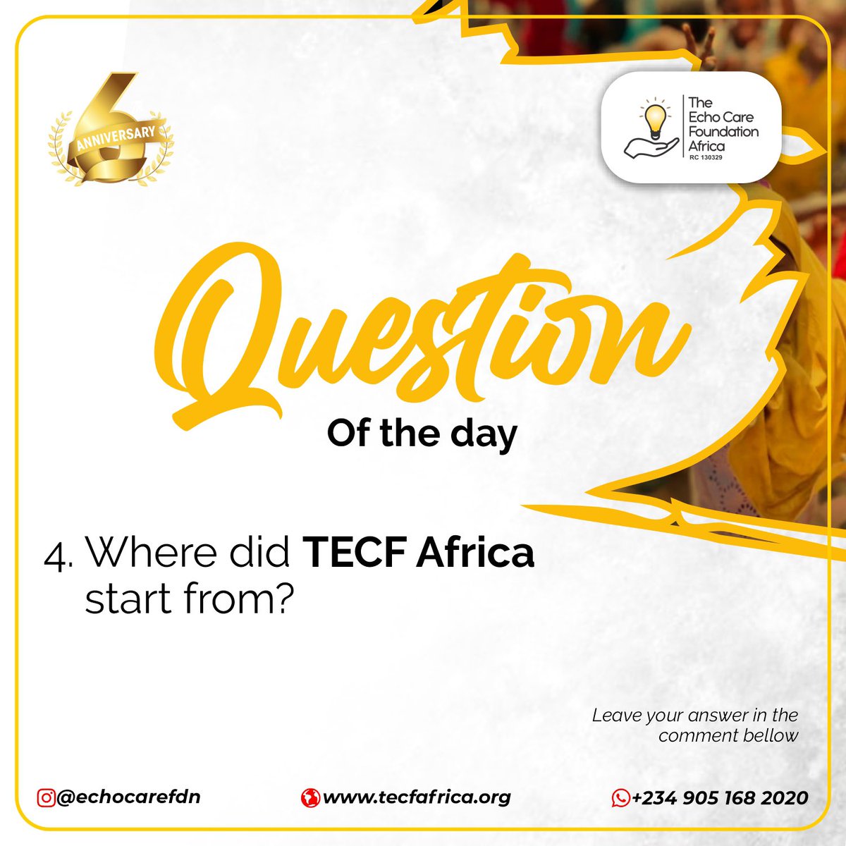 echocarefdn's tweet photo. Questions of the day🥳🎊🏋️‍♀️
Giveaway on slide 2🌚

#Foundation #Care #Service #God #Humanity #Humanitarian #Love #Jesus #EchoCareFDN #Missions #Volunteer #Sponsors #Prayer #WeTheEcho #TheEchoCareFoundation https://t.co/rnlubUpymU