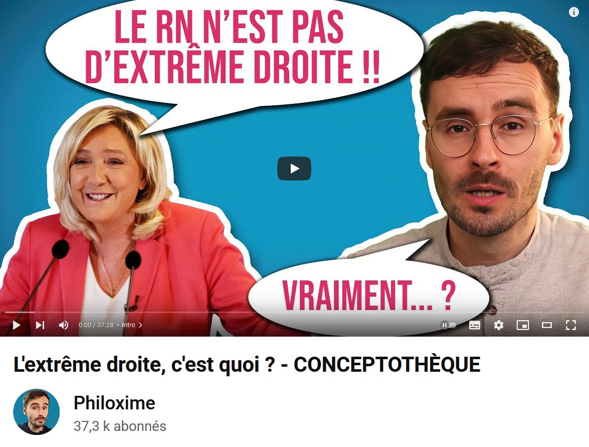 philoxime's tweet photo. NOUVELLE VIDÉO (par laquelle je signe sans doute mon suicide sur Twitter/X par tsunami de trolls😬👋)

Que dit la littérature académique sur la définition de l’extrême droite ? Est-ce que c'est vraiment une question si difficile que ça...?

👉 https://t.co/Y4Lvo9eavK 

N.B.👇 1/3 https://t.co/q2mt5lYH8U