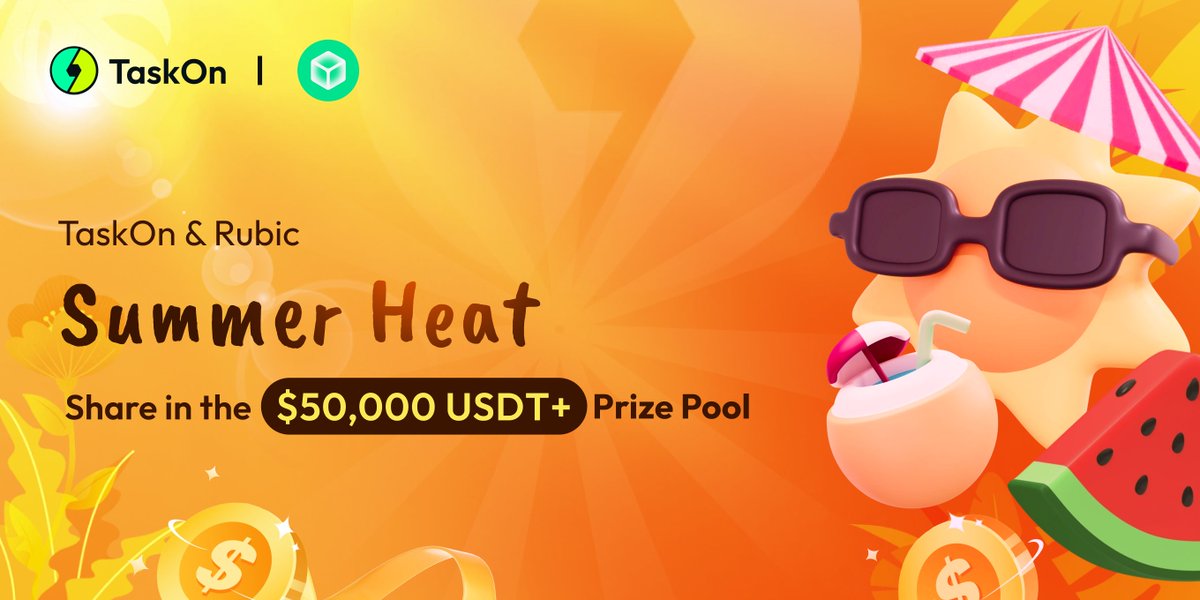 TaskOnCampaigns's tweet photo. 🌞 Ready to join this summer's hottest event? 

🙌 @CryptoRubic is now part of a #TaskOn's #SummerHeat BIG #Giveaway!

🎁Be one of the lucky winners to share 50,000+ $USDT Prize pool!⬇️
https://t.co/H2daXheTAy https://t.co/EVrmobW915