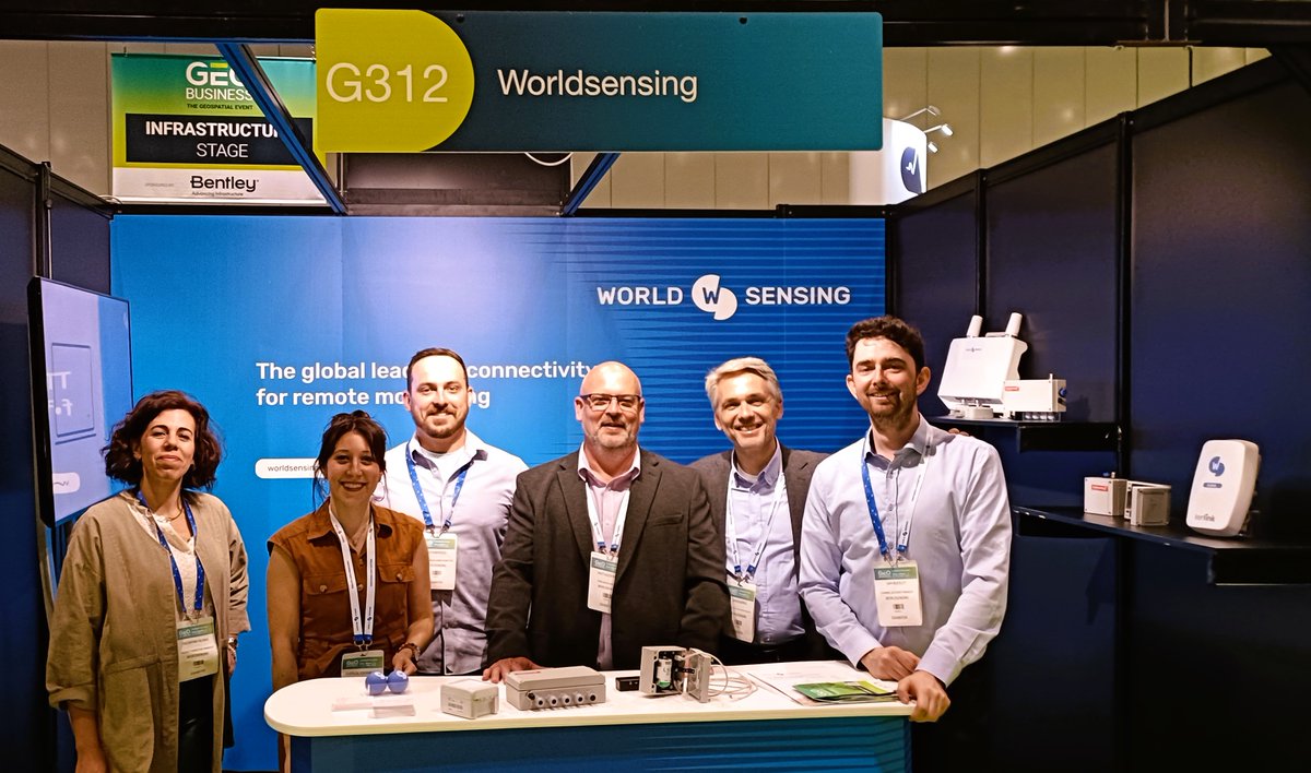 Worldsensing's tweet image. Good morning from @GEOBusinessShow, London! Meet this fantastic team at #BoothG312 and ask everything you always wanted to know about how #remotemonitoring can make your operations more efficient and safer.  #GeotechnicalMonitoring #Connectivity #Geobusiness2024