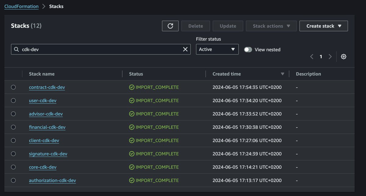 Pierre CHOLLET (@pierrechollet22) on Twitter photo My team chose to migrate from sls framework to CDK
Just migrated 150+ stateful resources from sls stacks to CDK stacks, using the import feature of CFN
I fully automated it: 
- 1 click required
- almost 0 downtime
Big followup content coming, stay tuned ! My team chose to migrate from sls framework to CDK
Just migrated 150+ stateful resources from sls stacks to CDK stacks, using the import feature of CFN
I fully automated it: 
- 1 click required
- almost 0 downtime
Big followup content coming, stay tuned !