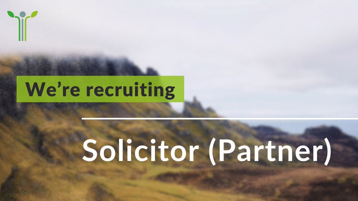 Join our legal team! 

🟢  ERCS is recruiting for Solicitor (Partner)

We’re looking for an environmental lawyer to help us establish Scotland’s only law centre for environmental justice. 

Apply by 10am, Monday 1 July: ercs.scot/news/ercs-is-r…