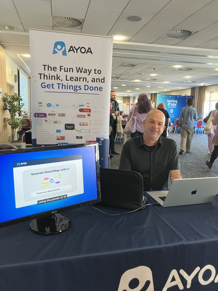 AYOA_Official's tweet photo. Ayoa is back for another day at CPD Revolution, with eQS Disability Support, this time we’ve travelled to Bristol!
Davey Jones is excited to share how Ayoa can support learners within the DSA.
Make sure you come over and say hi!
#CPDRev #DSAEvents https://t.co/ggi55hMmdo