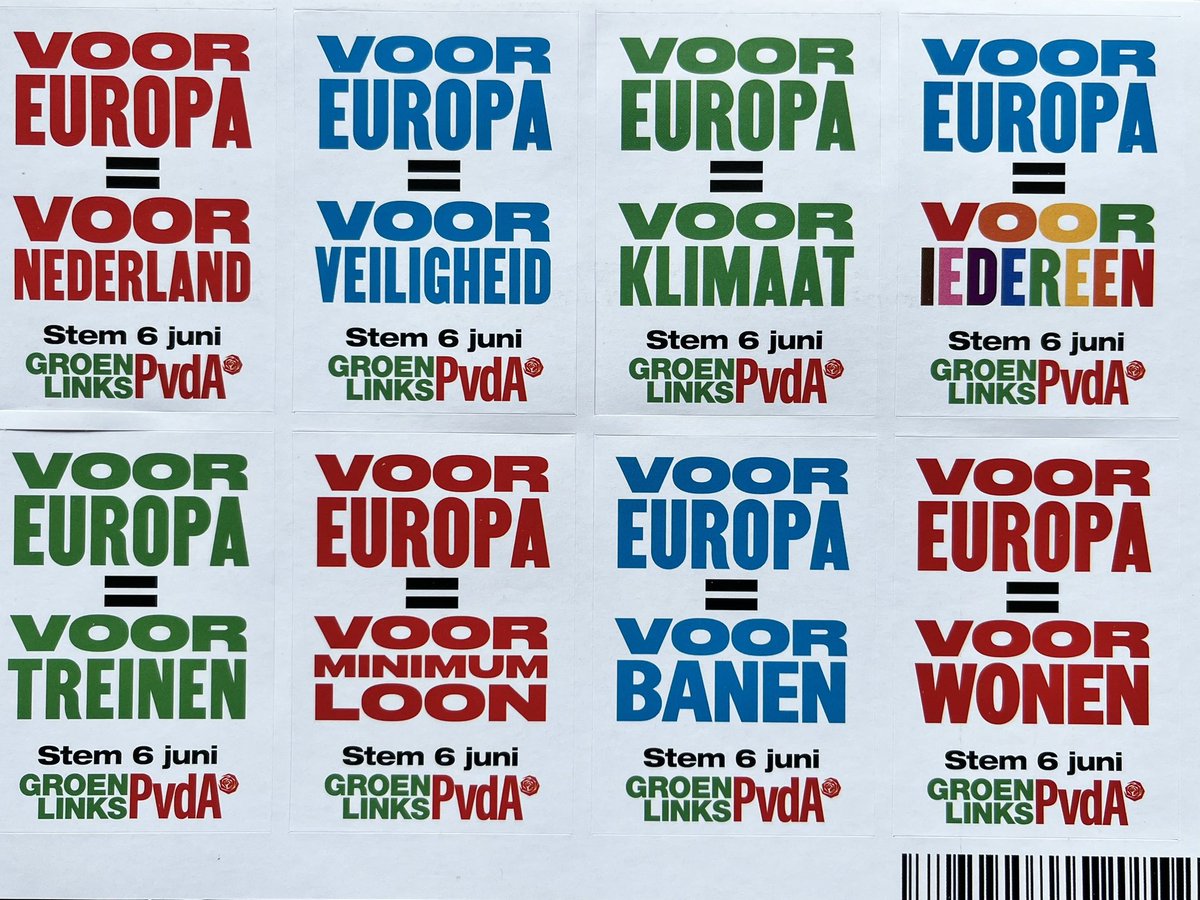 Voor degenen die nog niet wisten dat vandaag #verkiezingenEU zijn en een stemadvies nodig hebben 💚❤️#groenlinkspvda