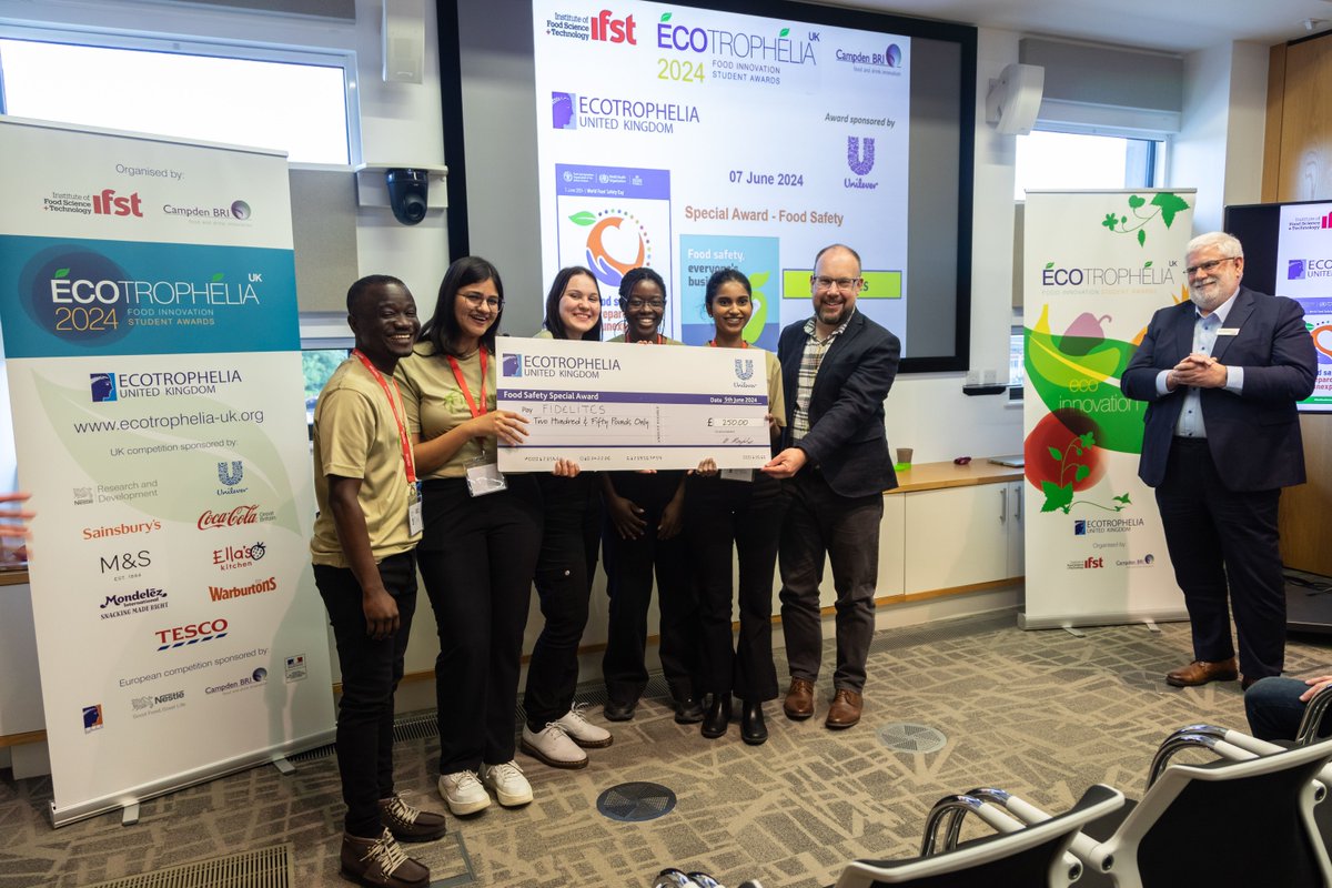 IFST (@ifstnews) on Twitter photo <a href="/UniOfSurrey/">University of Surrey</a> <a href="/Ecotrophelia/">Ecotrophelia</a> <a href="/FoodManufacture/">Food Manufacture</a> Team NoDoh from <a href="/QUBelfast/">Queen's University Belfast 🎓</a> placed second, and Marble team, from <a href="/NottmTrentUni/">Nottingham Trent University</a> have taken home bronze. Team Fidelites from @manmetuni won the debut food safety award, sponsored by Unilever <a href="/UniOfSurrey/">University of Surrey</a> <a href="/Ecotrophelia/">Ecotrophelia</a> <a href="/FoodManufacture/">Food Manufacture</a> Team NoDoh from <a href="/QUBelfast/">Queen's University Belfast 🎓</a> placed second, and Marble team, from <a href="/NottmTrentUni/">Nottingham Trent University</a> have taken home bronze. Team Fidelites from @manmetuni won the debut food safety award, sponsored by Unilever