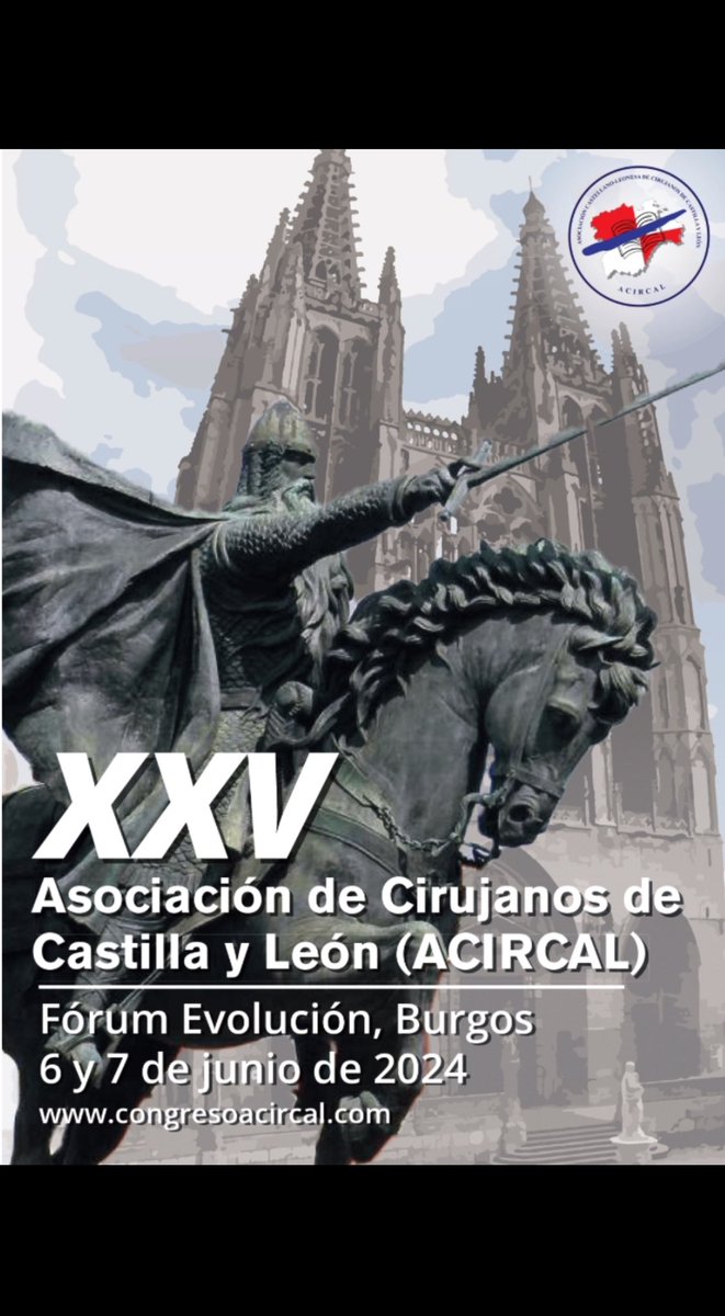 Llegó el día! Deseando volver a veros!!! Os dejamos la web del congreso donde encontraréis toda la info: congresoacircal.com #cirugia #acircal #cirujanos #congreso #burgos