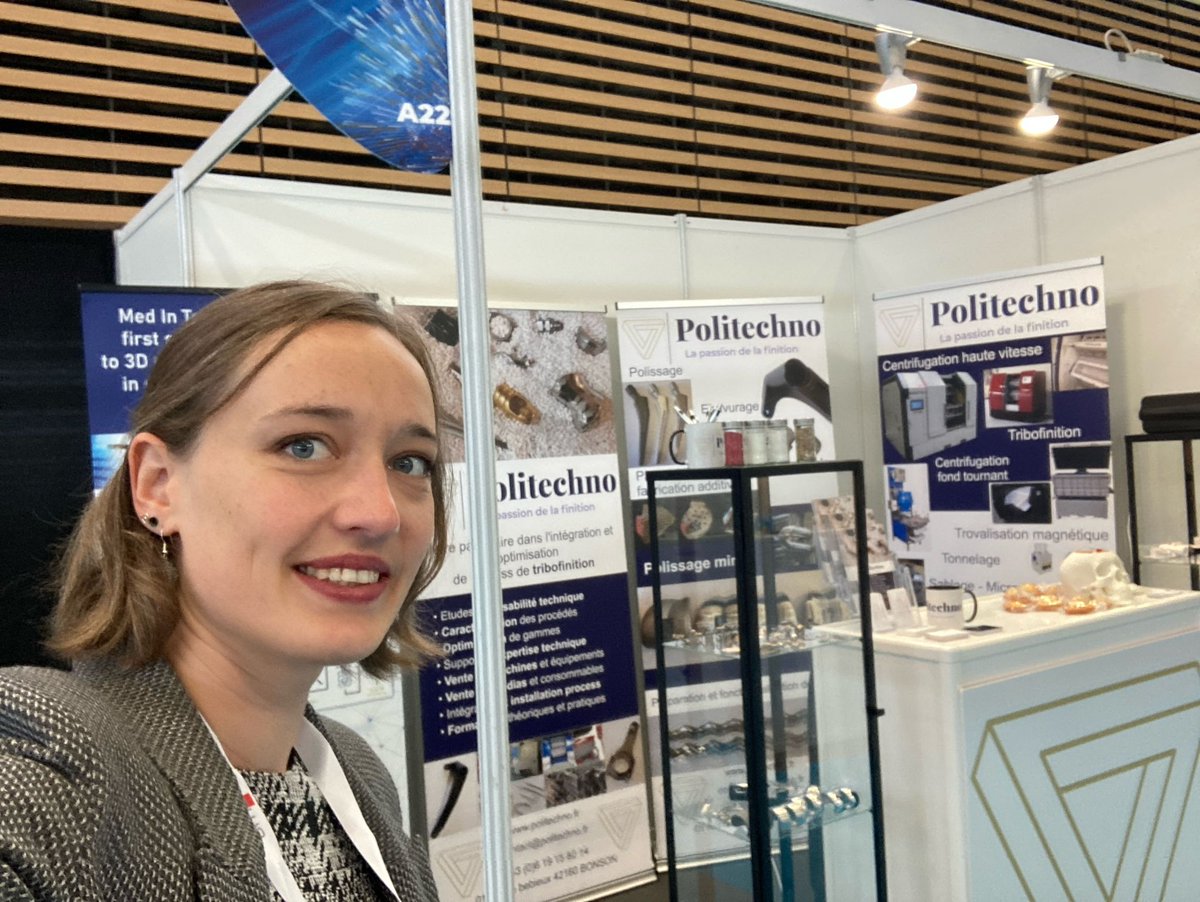 Incus3D's tweet image. Today is the last day of the 3D Print Lyon exhibition! Our colleague @ModderDenise,  Head of Application Engineering at Incus, will be happy to share insights into Lithography-based Metal Manufacturing and answer your question at booth A22!