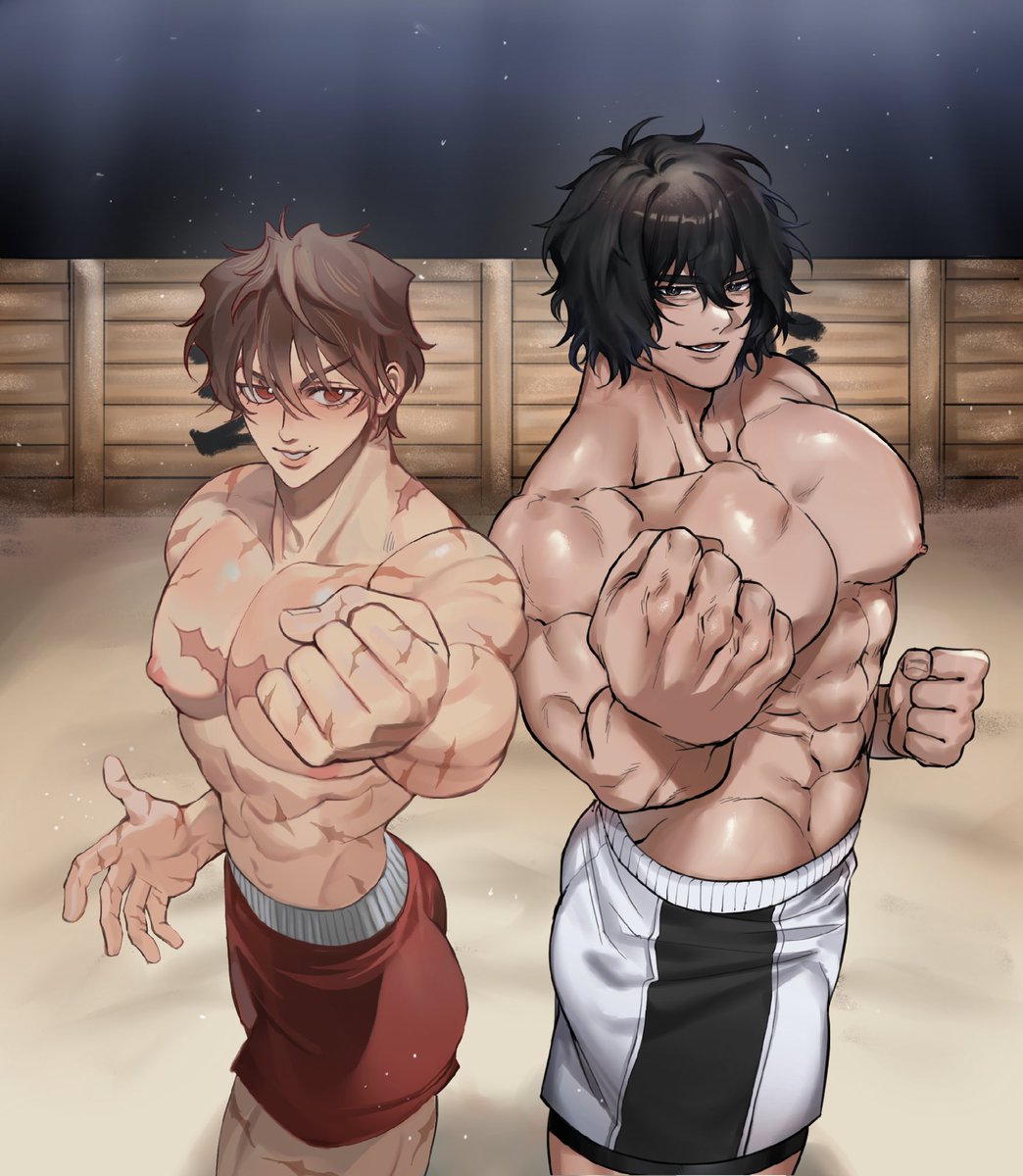laksi_kaaaaa's tweet photo. Baki Hanma VS Kengan Ashura 👊🔥
The fight between 2 underground arenas has begun!! 💥

🖊️Art by @Stvd_m &amp; @laksi_kaaaaa https://t.co/QRVih8hVu3