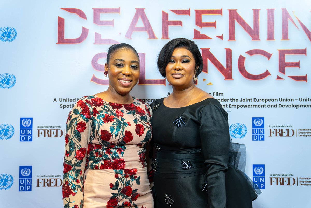 UNDP Nigeria (@undpnigeria) on Twitter photo Last night's premiere of “Deafening Silence” was a profound experience, highlighting the transformative power of storytelling.
The film emphasized our joint commitment with <a href="/NigeriaGov/">Government of Nigeria</a> & <a href="/EUinNigeria/">EU in Nigeria 🇪🇺🇳🇬</a> to address gender-based violence and promote gender equality. Last night's premiere of “Deafening Silence” was a profound experience, highlighting the transformative power of storytelling.
The film emphasized our joint commitment with <a href="/NigeriaGov/">Government of Nigeria</a> & <a href="/EUinNigeria/">EU in Nigeria 🇪🇺🇳🇬</a> to address gender-based violence and promote gender equality.