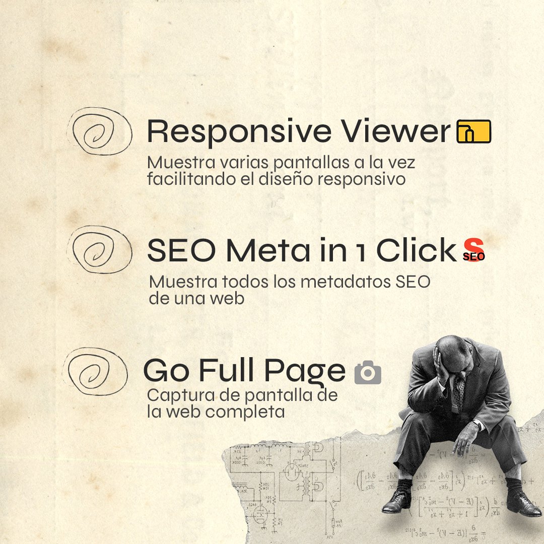 ¡Atención, diseñadores web! 🎨
🚀 Descubre las mejores extensiones de Google Chrome para potenciar tu creatividad y productividad al máximo. 🌟📈 Estas extensiones son imprescindibles en tu día a día como creativo.
¡No te lo pierdas! 📌✨

#Diseño #Extensiones #Creatividad